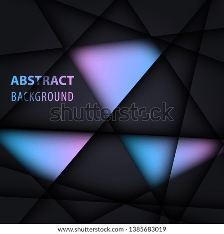 Modern abstract dark and colorful background - Vector