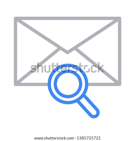 mail search color line icon 