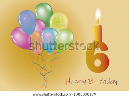 for happy birthday colored balloons