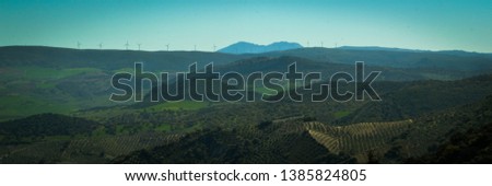 Mountains landscape with great shapes. Beautiful lines, they transmit calm.