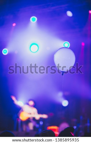 Floating Balloons in the night party
