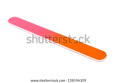 nail file on a white background