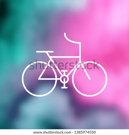 Sport bicycle illustration. Healthy activities vector icon