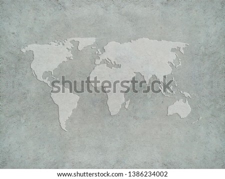 globe world map on texture background