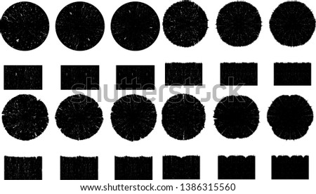 Big collection of Grunge post Stamps . Circles. Large set of Banners, Insignias , Logos, Icons, Labels and Badges  . vector distress textures.blank shapes.