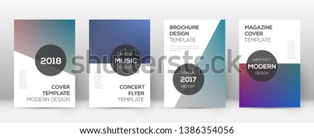 Flyer layout. Modern good-looking template for Brochure, Annual Report, Magazine, Poster, Corporate Presentation, Portfolio, Flyer. Attractive color transition cover page.