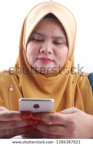 person using smartphone - online Social media and lifestyle of people in modern life concept.