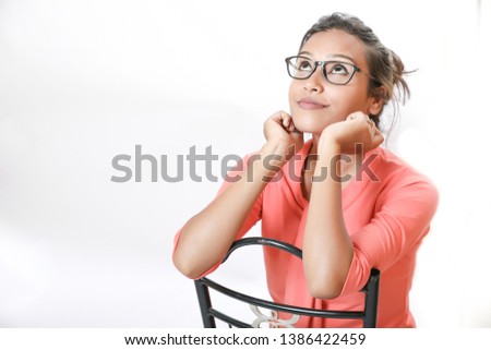 Indian cute girl on spectacles