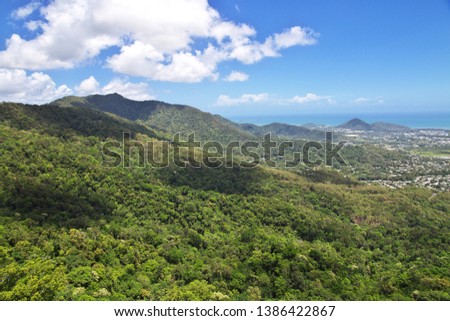 View of the valley of Kuranda, Cairns, Australia