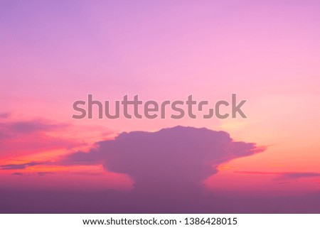 dramatic cloudscape in the twilight with sunset sunrise