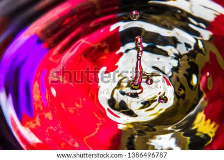 Water drops on colorful background 7