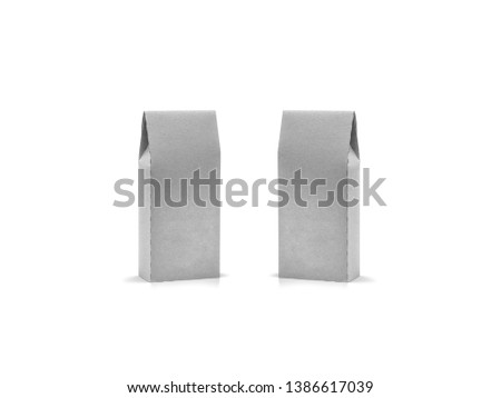White paper bag - 2 pieces, mock up