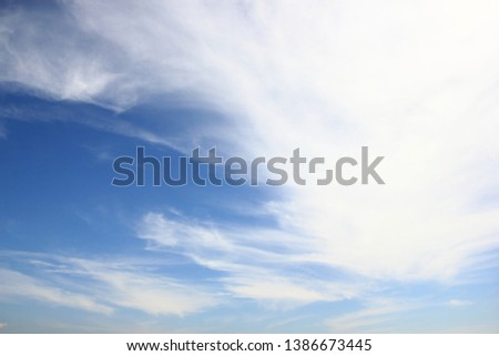 Blue sky with clouds for background, wallpapers,and clear sky  background.