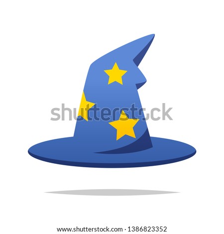 Wizard hat vector isolated illustration
