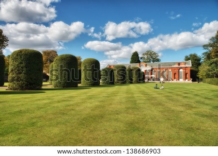 Beautiful Hyde Park in London. Royalty-Free Stock Photo #138686903