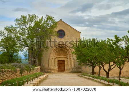     
Ganagobie Abbey and its beautiful green alley                            Royalty-Free Stock Photo #1387022078