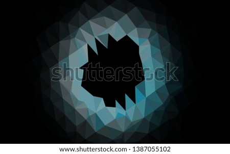 Light BLUE vector polygon abstract layout. Triangular geometric sample with gradient.  Textured pattern for background.