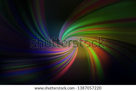 Dark Multicolor vector backdrop with curved lines. Glitter abstract illustration with wry lines. The best colorful design for your business.
