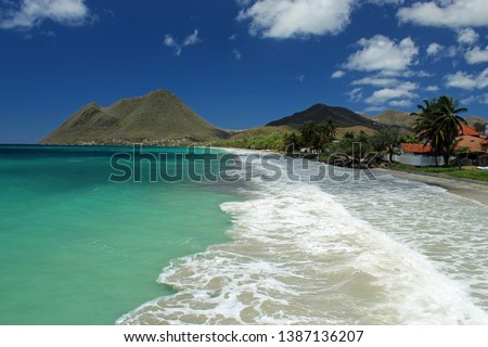 white sand beach in Martinique