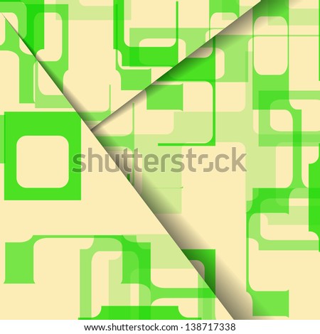 Abstract geometric shape illustration, colorful digital composition.
