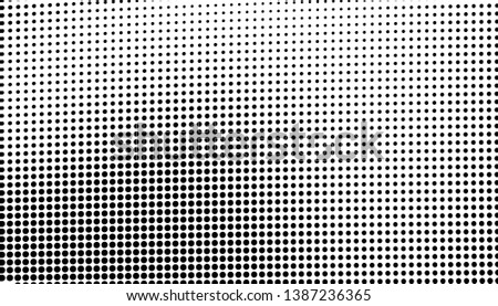 Abstract halftone texture. Black and white vector pattern