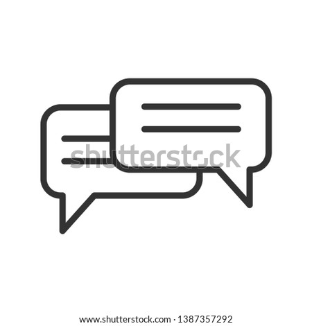 Speech bubble vector icon for apps and websites