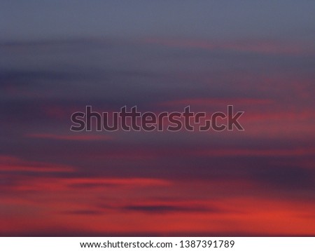                      A beautiful, colorful, red, 
violet sky.        