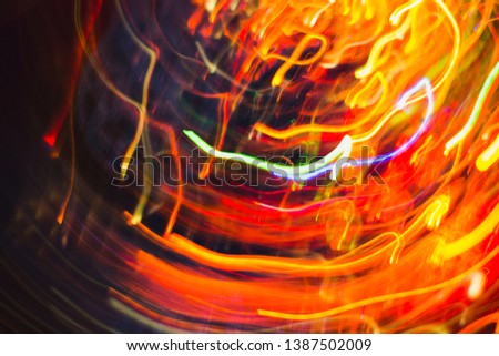 abstract light lines when shooting lights