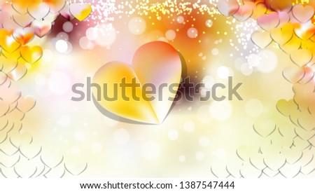 Light Color Heart Wallpaper Background