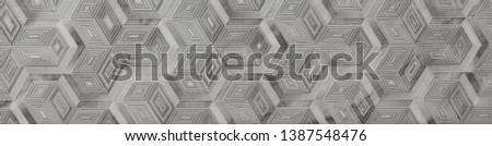 marble kitchen wall tile with abstract mosaic geometric pattern, vintage paper texture