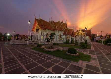 The beauty of the temple and the last light