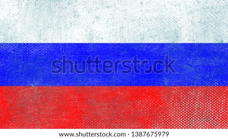 National Flag of Russia - Rectangular Shape patriotic symbol 