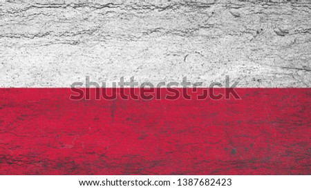 National Flag of Poland - Rectangular Shape patriotic symbol 
