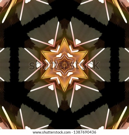 illustration abstract background of kaleidoscope