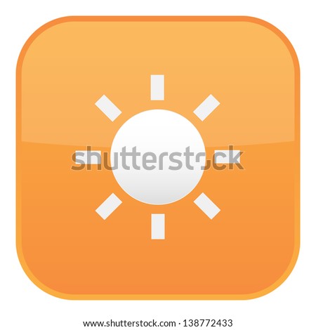 Orange sun icon