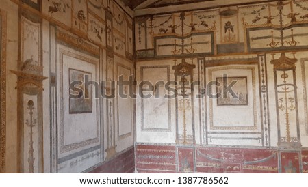 Pictures of the city of Pompeii. 