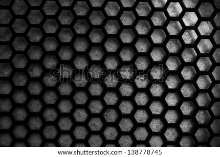 hexagon dark background