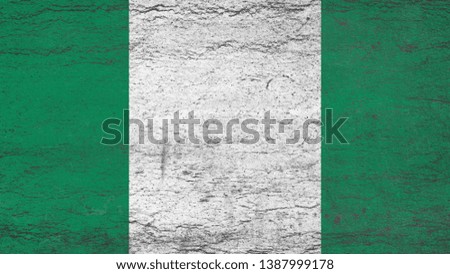 National Flag of Nigeria - Rectangular Shape patriotic symbol 