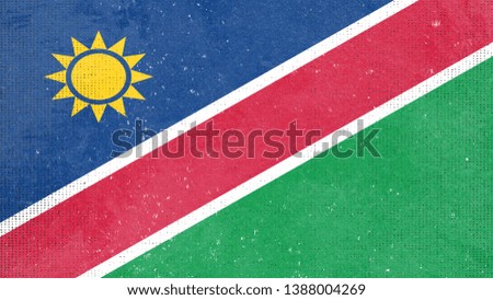 National Flag of Namibia - Rectangular Shape patriotic symbol 