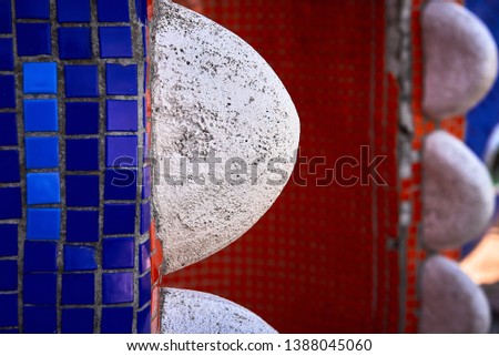 fragment of ceramic sculpture. abstract picture for background or texture