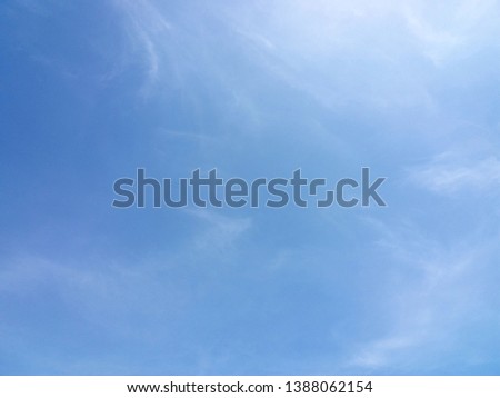 Thin clouds and sun sunlight with blue sky background. copy space / abstract background 
Natural Gradient sky background. in the sunny day.