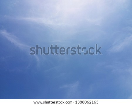 Thin clouds and sun sunlight with blue sky background. copy space / abstract background.
Abstract blue gradient background for pattern and design.
Copy space concept.
