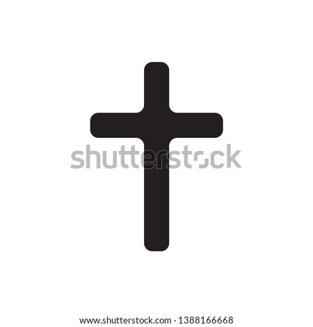 religion cross illustration icon design template