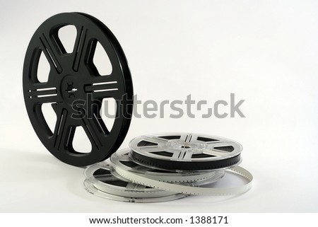 Movie reels. Cinema or film concept background