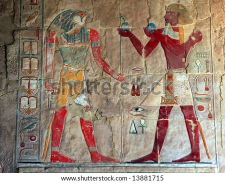wall pictures in Egypt, Karnark temple