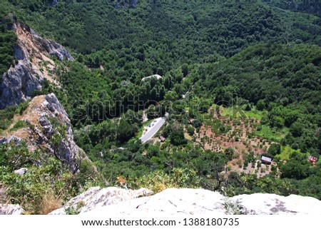 Asenovgrad fortress in Mountains of Bulgaria