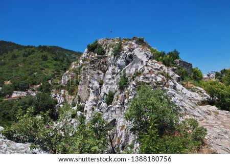 Asenovgrad fortress in Mountains of Bulgaria