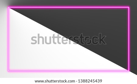 Pink neon lights with lots of copy space for text or product display. Modern abstract background.
