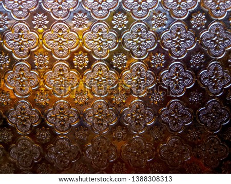 brown seamless texture. Vintage Glass background. Retro colored window glass