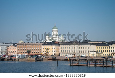 Picture of Helsinki city skyline.
